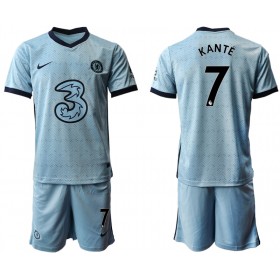 Camisolas de futebol Chelsea Kante Criança Equipamento Alternativa 2020/21 Manga Curta